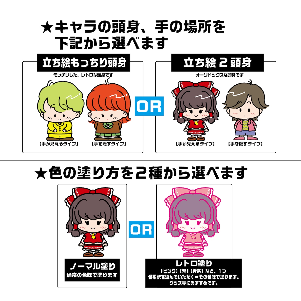 平成レトロポップなファンシーデフォルメ描きます プロが作成！平成レトロでY2Kポップな絵をお手頃価格で！ イメージ2