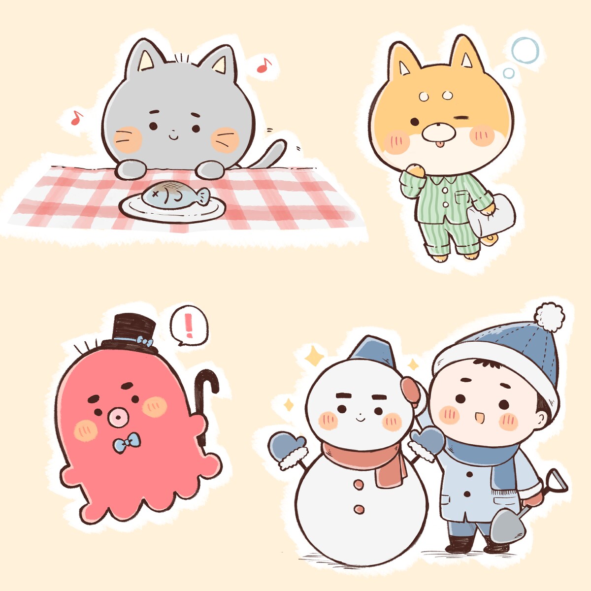 商用利用可 ゆるいイラスト描きます ゆるくてちょっと変わったイラストを描きます！ イメージ1