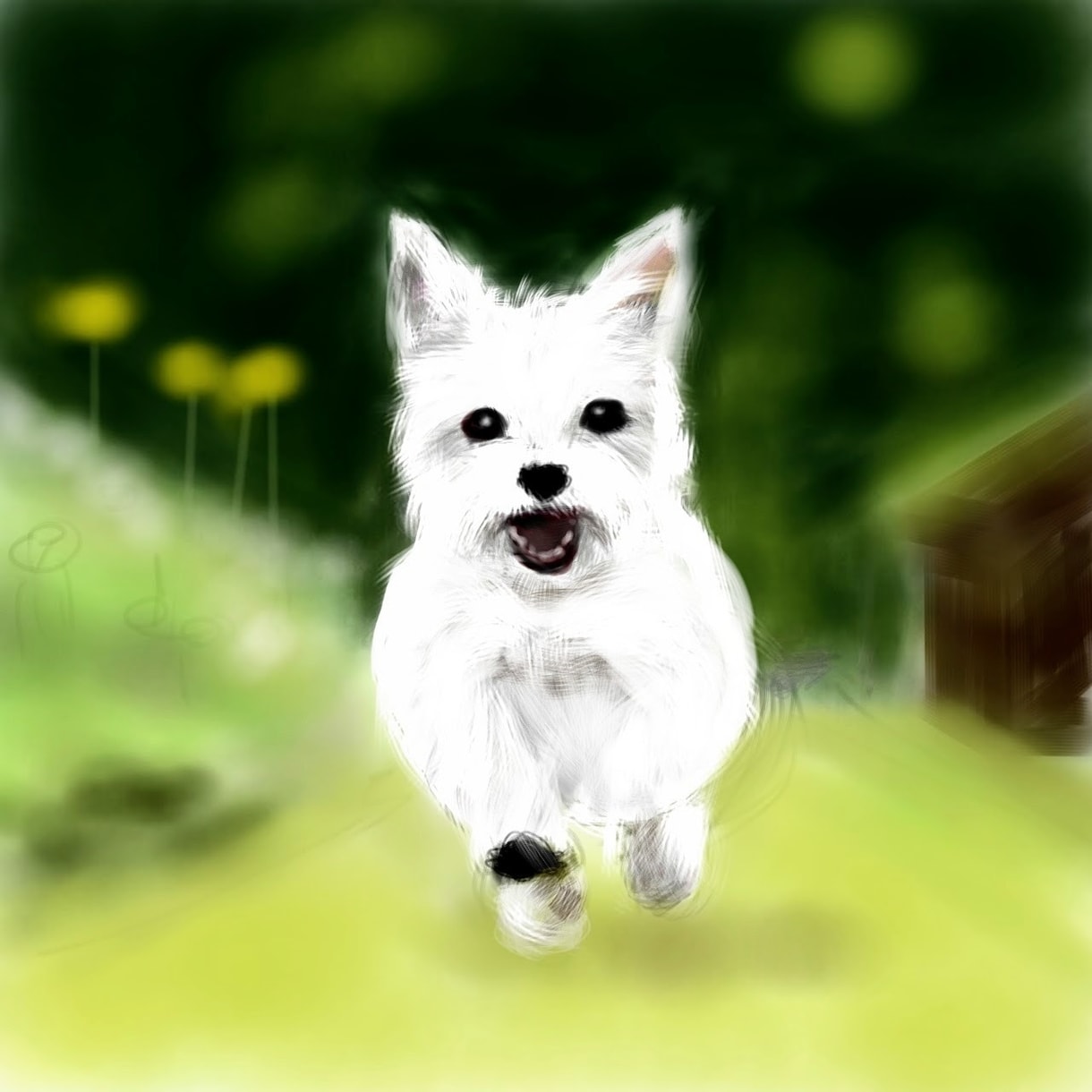 ペットや動物の絵を描きます お気に入りの写真をイラストにします。サイズ  A4 イメージ2