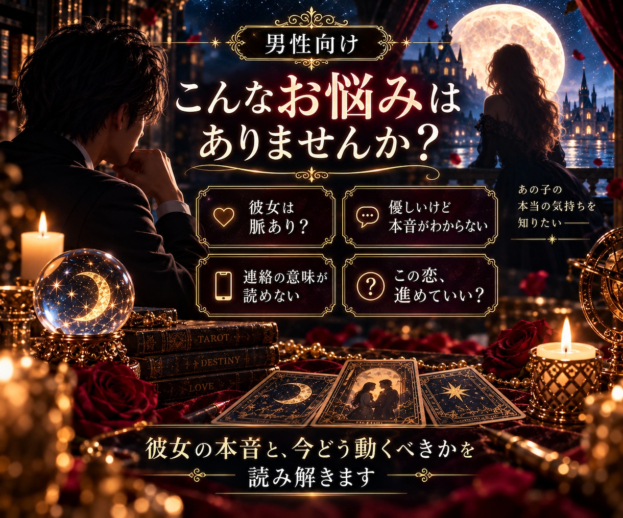 彼女の本音とこの恋の行方を読み解きます 彼女の本音とこの恋の行方を読み解きます イメージ2