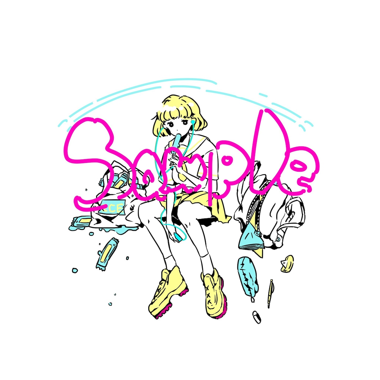 ごちゃごちゃしたイラストお描きします 表紙や挿絵、動画やジャケットなどにぜひ！ イメージ7