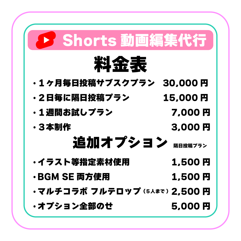 Shorts動画制作します 隔日投稿毎月15日分のShorts動画をお届け！ イメージ2