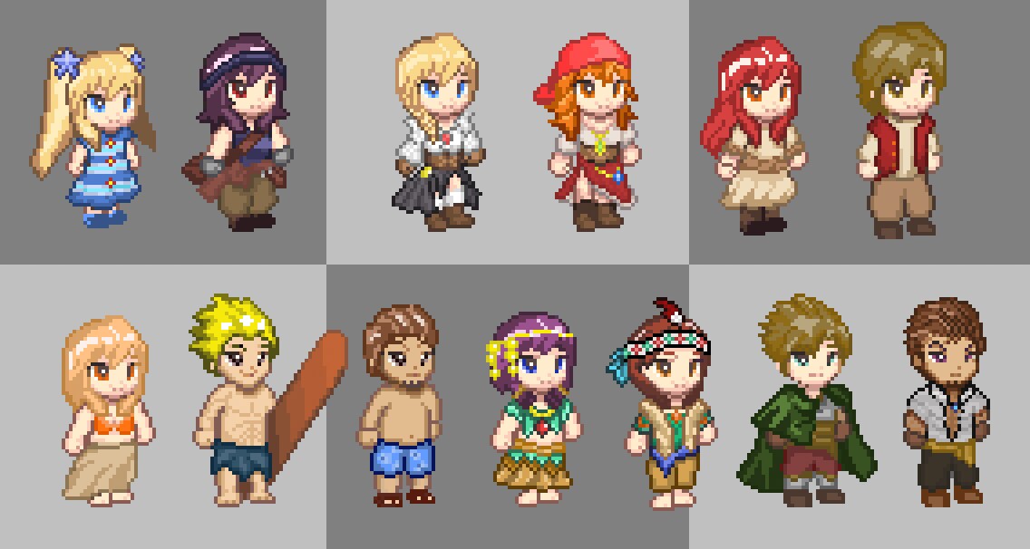 ドット絵でキャラクター等作成します 人物・モンスター・ゲーム武器・アイテムなど何でも描きます！ イメージ2