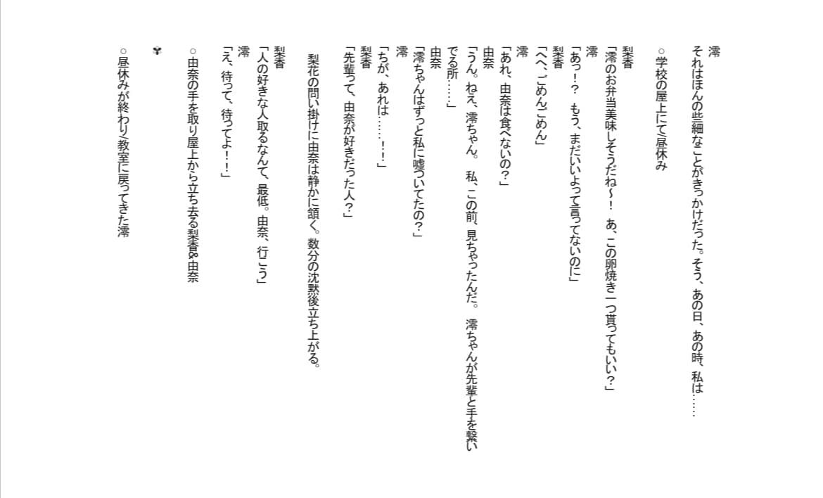 貴方のお求めのシナリオ(脚本)を書きます 貴方好みの世界観やストーリーをご提供致します。 イメージ5