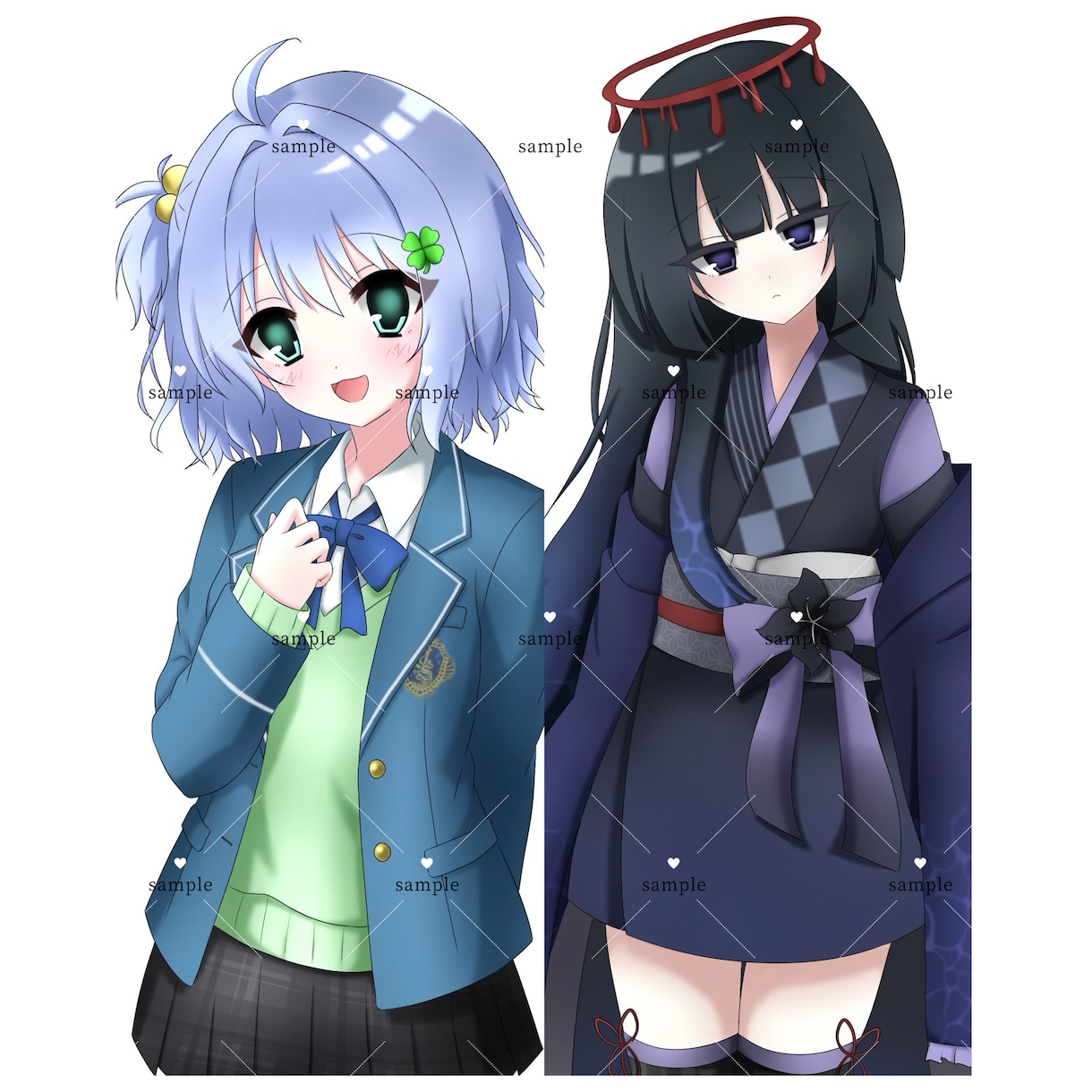 平成萌え絵風イラスト描きます 夢絵、コテ単、立ち絵など萌え絵イラストで描かせてください♬ イメージ7