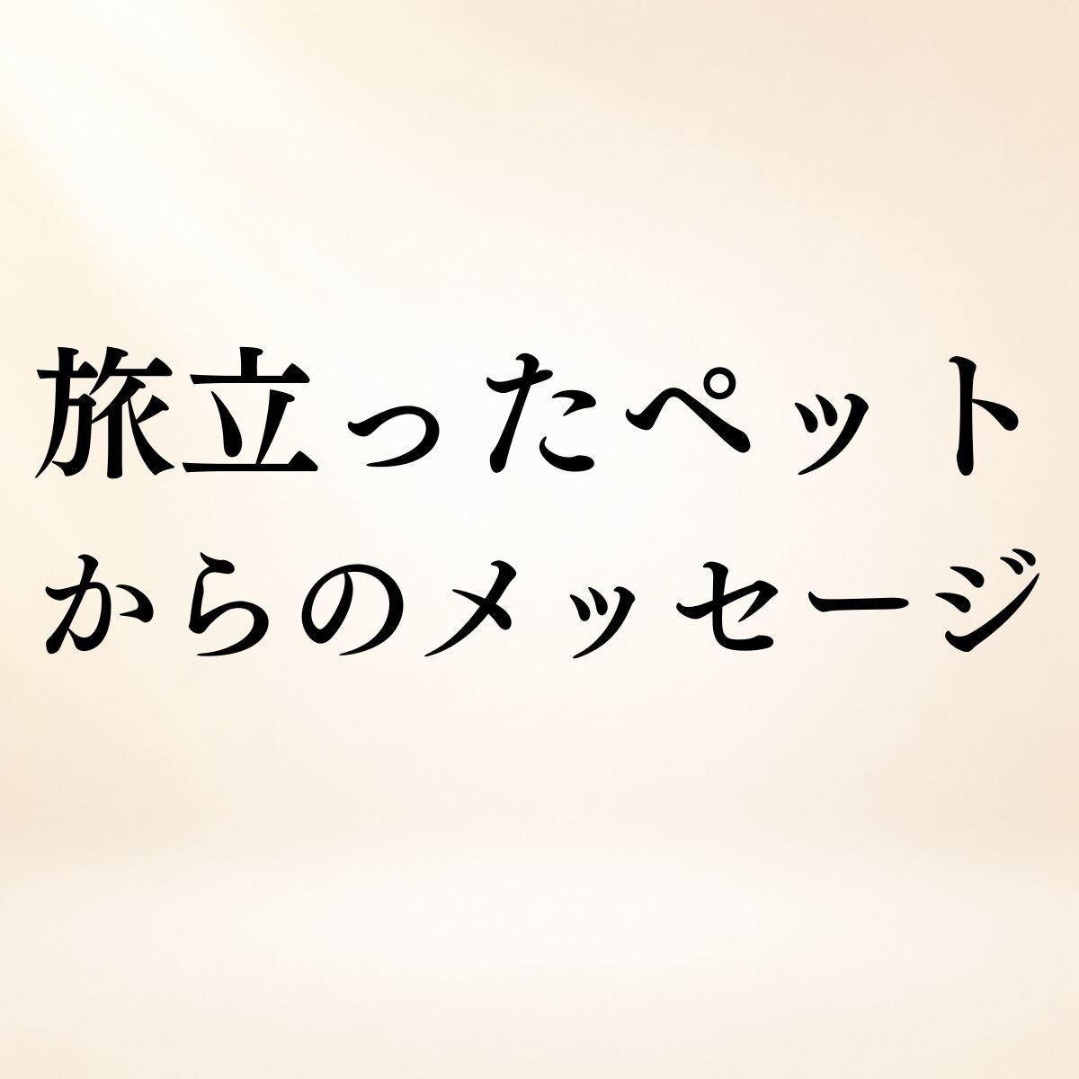 旅立ったペットからあなたへのメッセージを霊視します 最期の想い・今の様子・あなたへ伝えたいことを読み取ります イメージ1