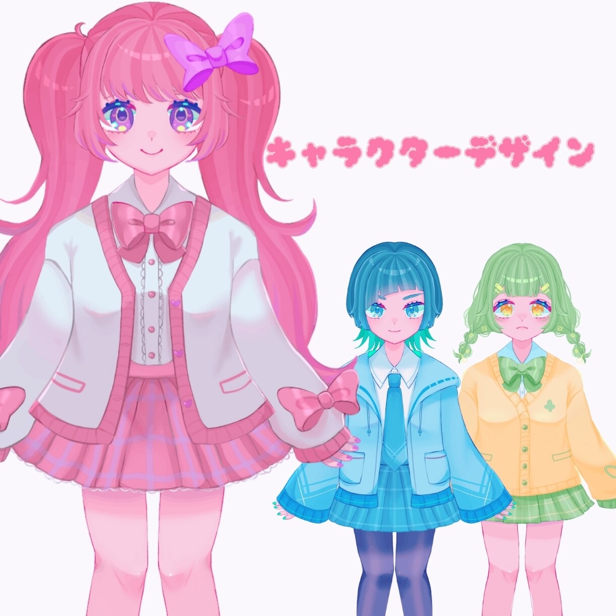 かわいいキャラクターデザインします Vtuber、IRIAMなどに！ イメージ1