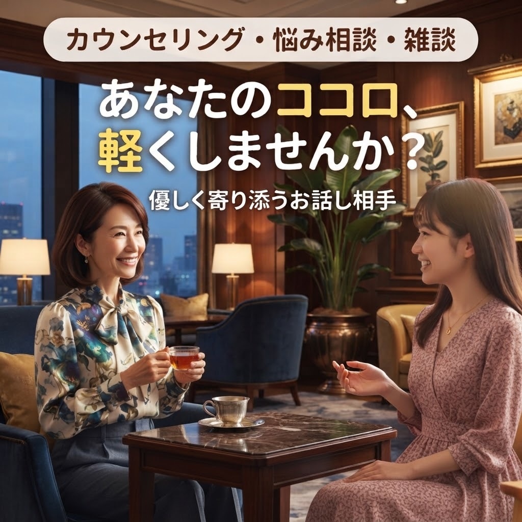 なんでもお話ききます 愚痴、相談、雑談なんでも聞きます イメージ1