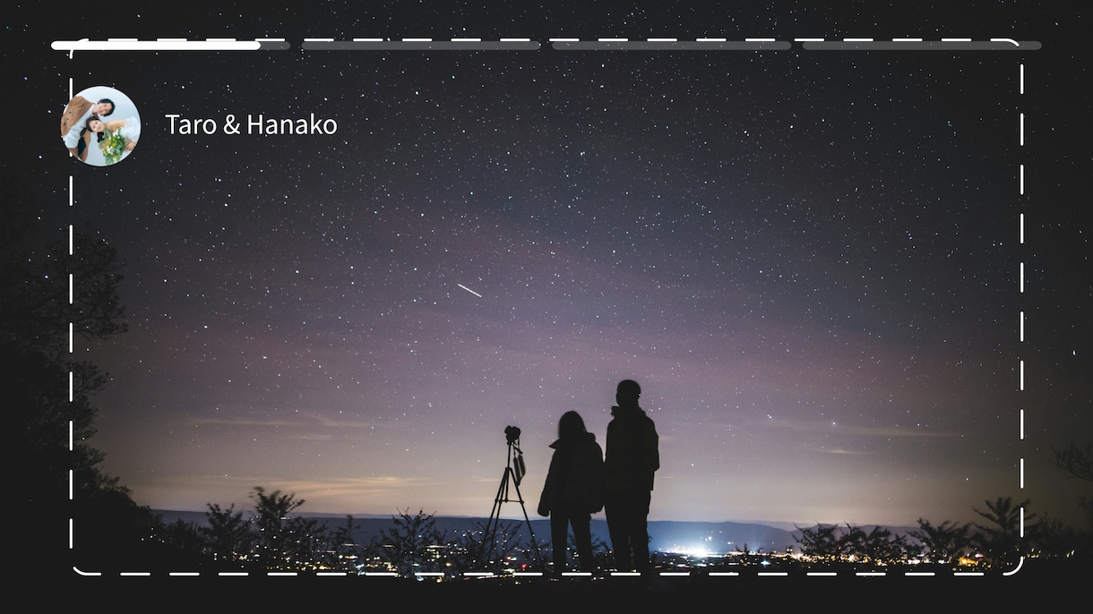 インスタ風！結婚式オープニングムービーを制作します 【結婚式オープニングムービー】DVD納品も対応♪ イメージ4