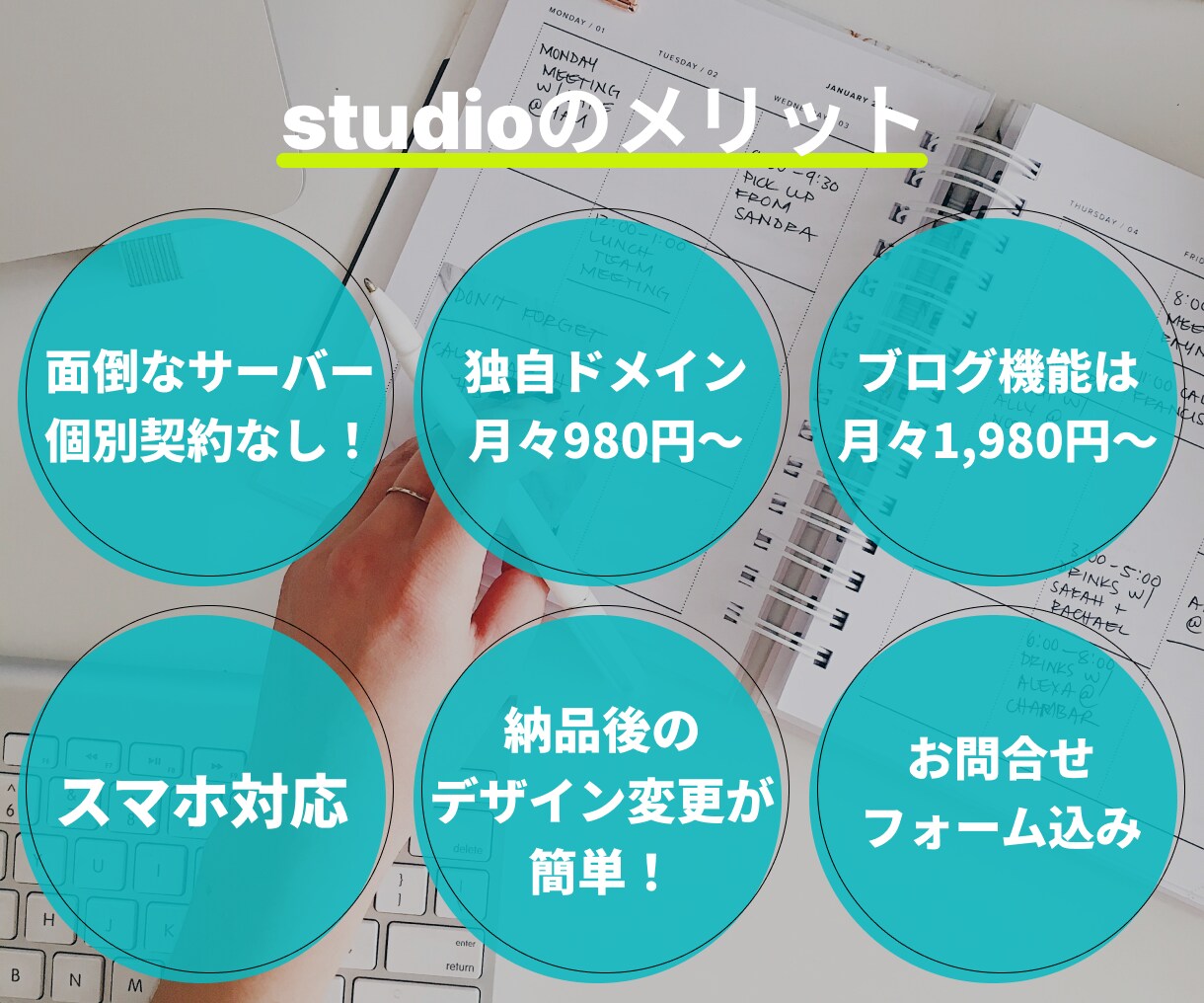 STUDIOでホームページ制作します 低価格・高品質！納品後の画像やメニューの編集も超簡単♪ イメージ2