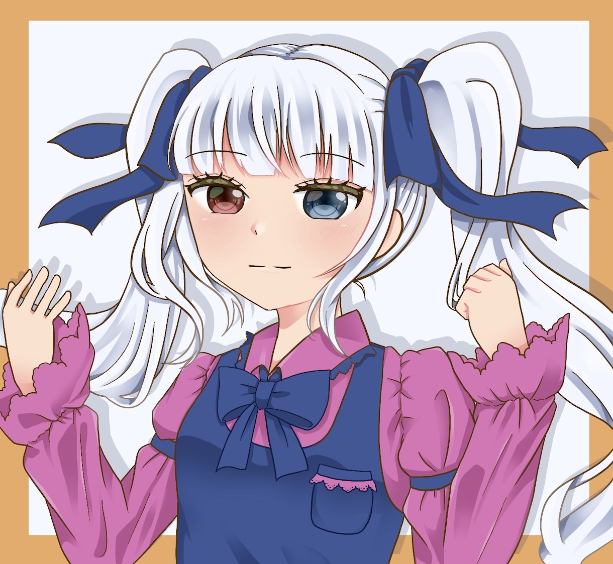 アイコン、ヘッダー、一枚絵、ちびキャラ描きます 貴方だけの可愛い女の子のキャラ描きます！ イメージ2