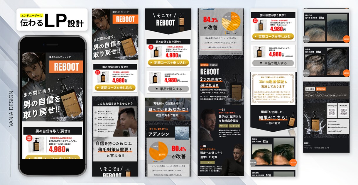 成果につながるLP制作します 「どのデザイナーに頼めばいいかわからない‥」と悩んでいる方へ イメージ4