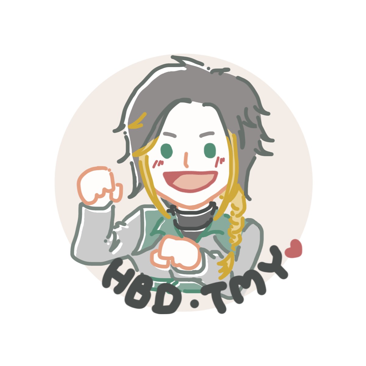 ゆるかわいい線画イラスト描きます ゆるいタッチの線画(単色・複数色)でSNS用アイコンを作成 イメージ1
