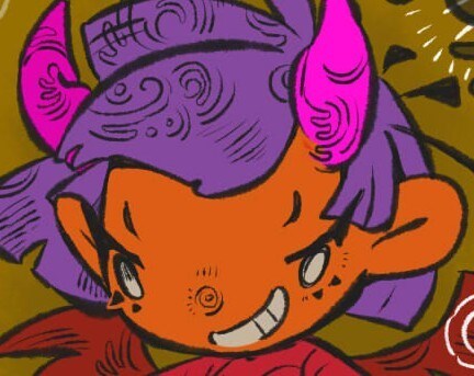 ミニキャライラスト・アイコンを製作します ハロウィンを愛する絵描きがレトロチックな作品をお描きします！ イメージ1