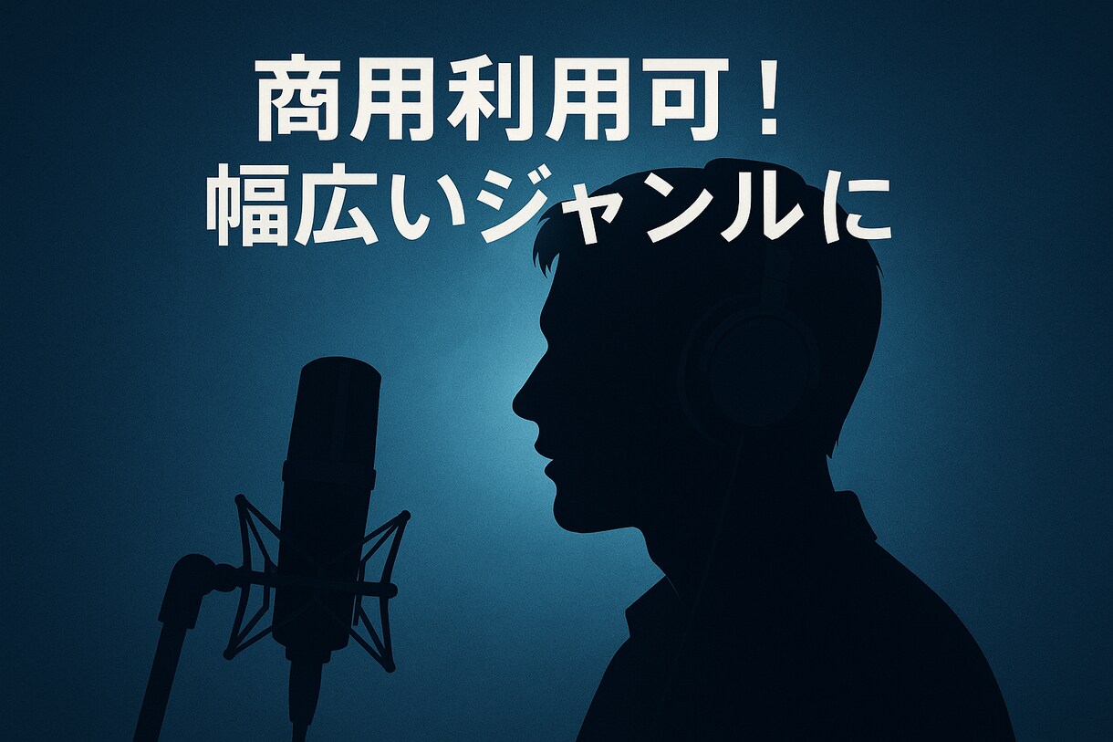 SNS、広告、ゲーム用に！声の仕事承ります 癒しも元気も、声ひとつで届けます！声色は参考音源まで イメージ1
