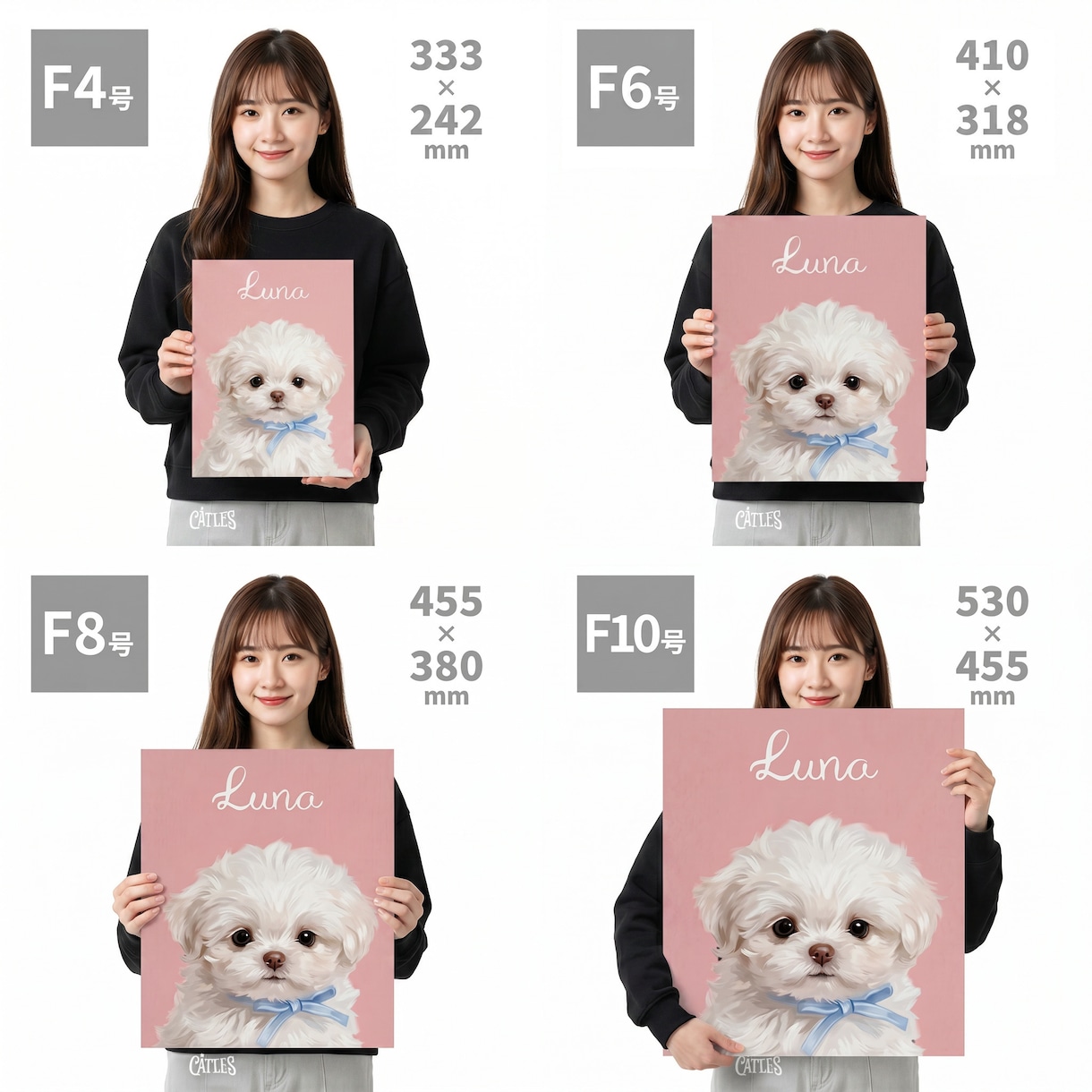 うちの子・ペットの似顔絵イラストを制作します 犬・猫・ペット全般｜こんな写真しかないんですけど…にも対応可 イメージ8