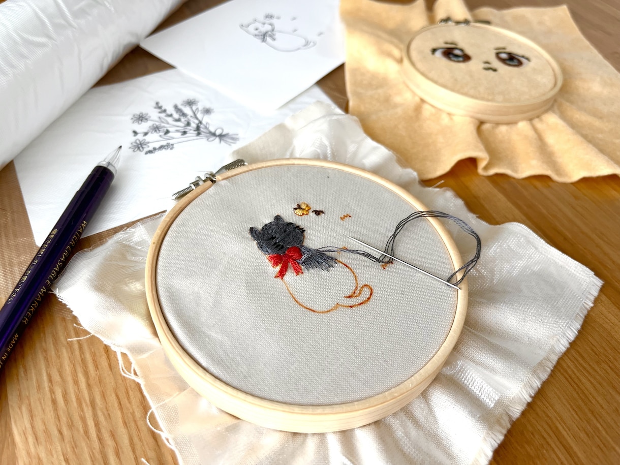 刺繍、編み物、裁縫など手芸の代行承ります ハンドメイド作家が丁寧に作業⭐︎手芸が苦手な方でも安心！ イメージ3
