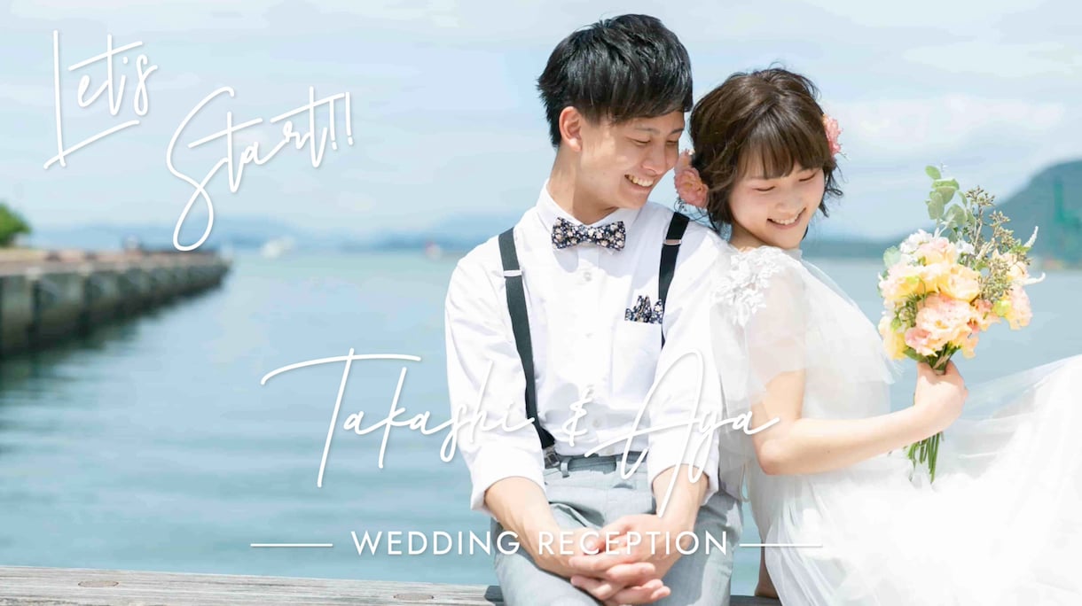 お洒落な結婚式オープニングムービー制作します グリッドデザインが印象的な爽やかなオープニングムービー イメージ10