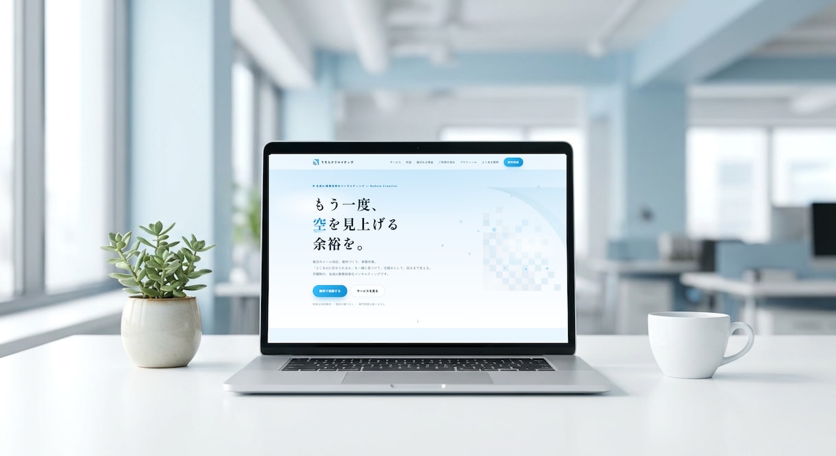 生成AIで洗練されたHPを格安スピード制作します 元営業×AIコンサルが作る、集客につながる1ページ イメージ4