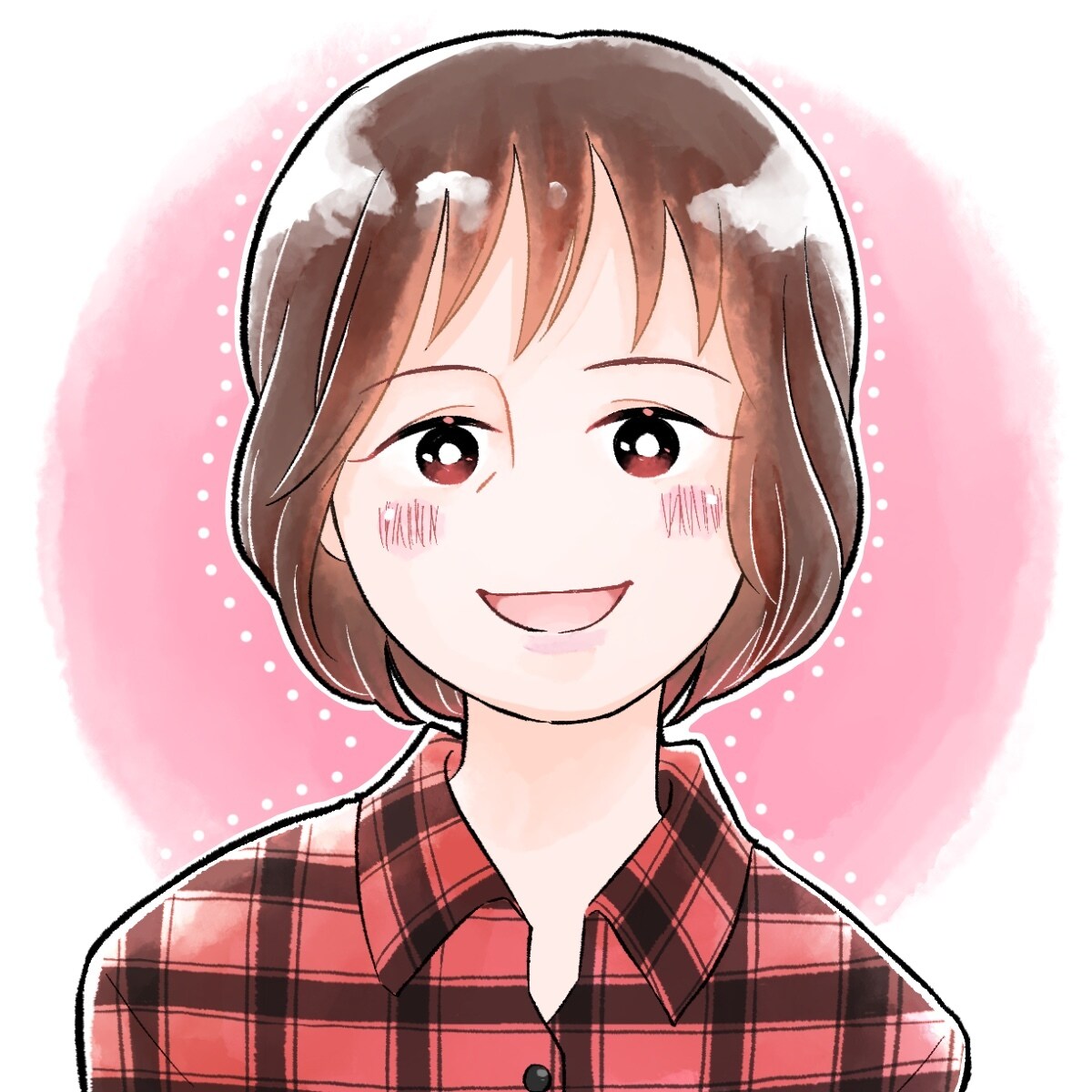 デフォルメ×水彩風アイコンお描きします 可愛いデフォルメ×優しい水彩風着色のアイコンを製作致します。 イメージ3