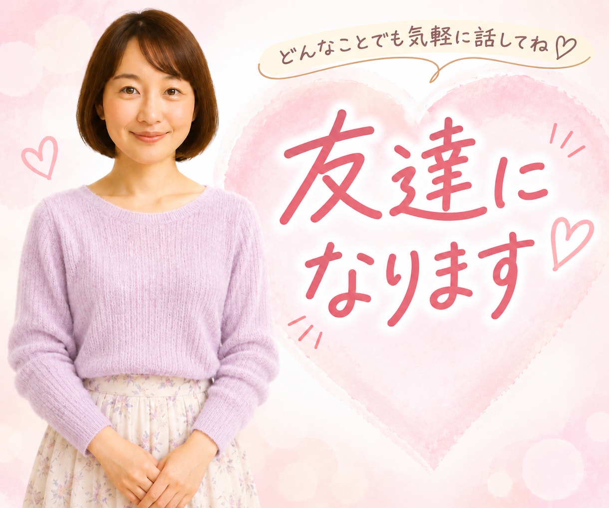 癒されたい方向け♡何でも話せる友達になります お互いタメ口で楽しく話そ♪どんなお話もお聞きします！男女OK イメージ1