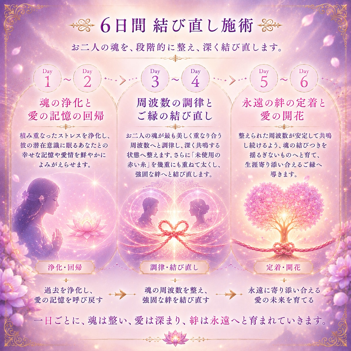 復縁成就「未使用の赤い糸」が導く永遠の絆ます 【彼から末永く愛され続ける】未来へと導いてまいります。 イメージ5