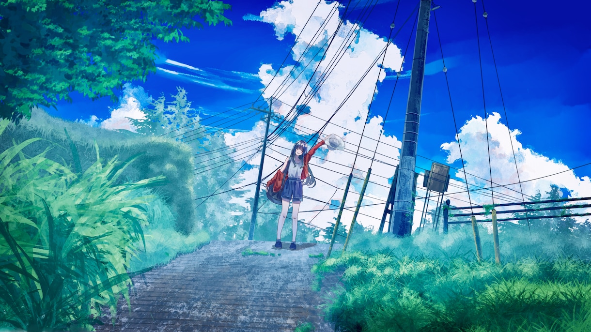 一枚絵・風景・人物・背景・イラストを制作いたします ＊儚くて綺麗なイラストをお届け＊ イメージ4