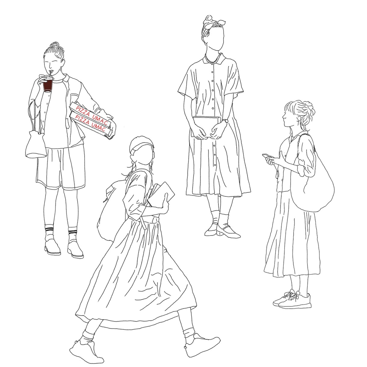 おしゃれな線画イラストを作成します 【低価格で制作します】周りからおしゃれと言われる作品に！ イメージ4