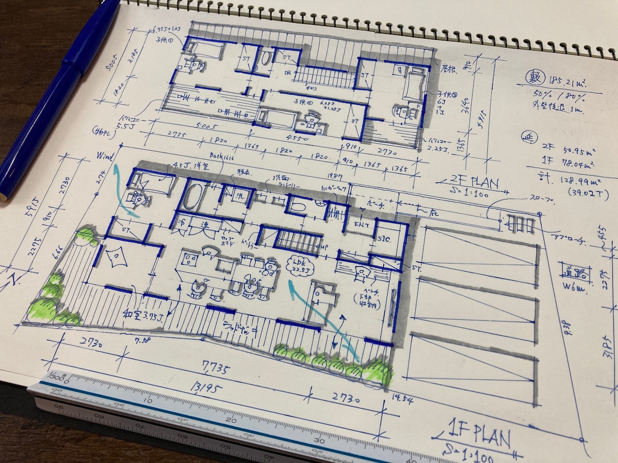 一級建築士が戸建住宅の手描きプランを提案作成します やさしい手書きスケッチで間取りとコンセプトをご提案！ イメージ10