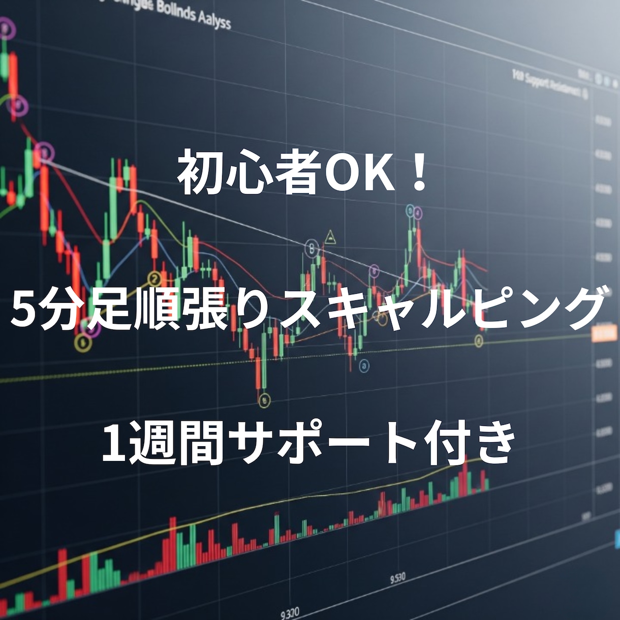 FX初心者OK！5分足順張りスキャル手法公開します 5分足×ダウ理論で即日トレード可能な順張りスキャル手法 イメージ1