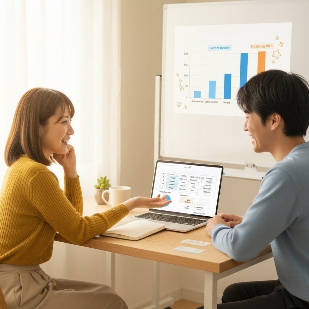 低単価の悩みを数字で整理し、目標月収を逆算します ココナラの収益をツールで整理。無理ない目標を一緒に逆算。 イメージ3