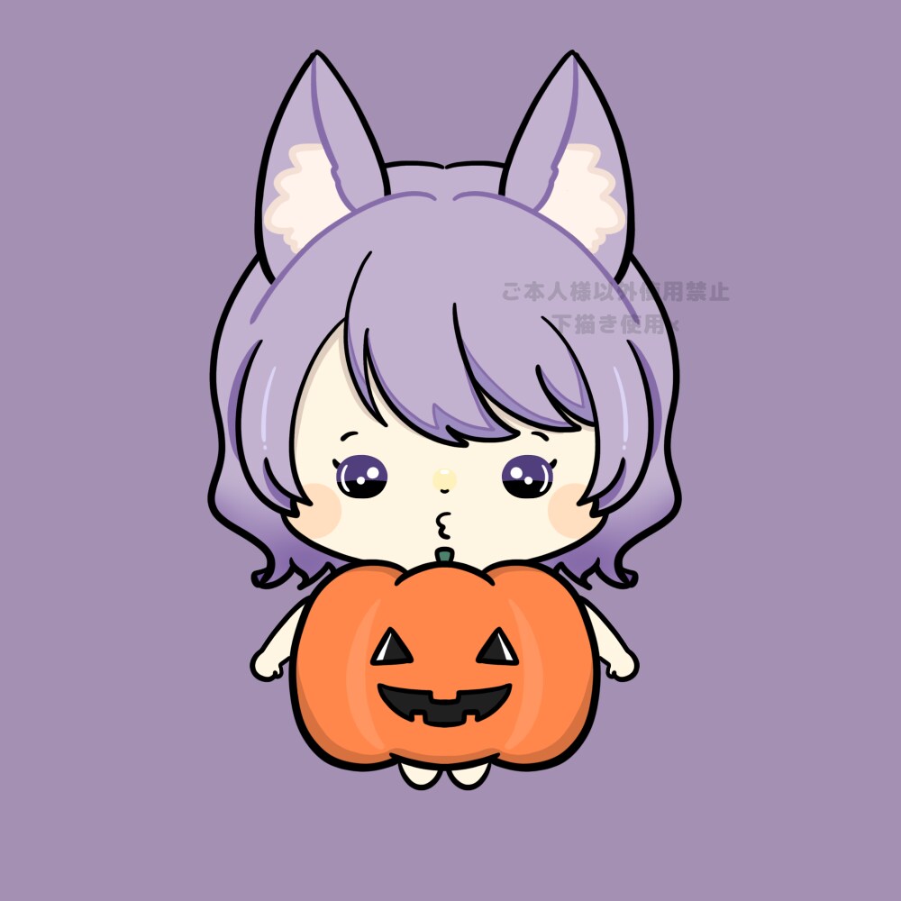 ハロウィン 量産描きます かぼちゃに入ってるイラスト描きます イメージ2