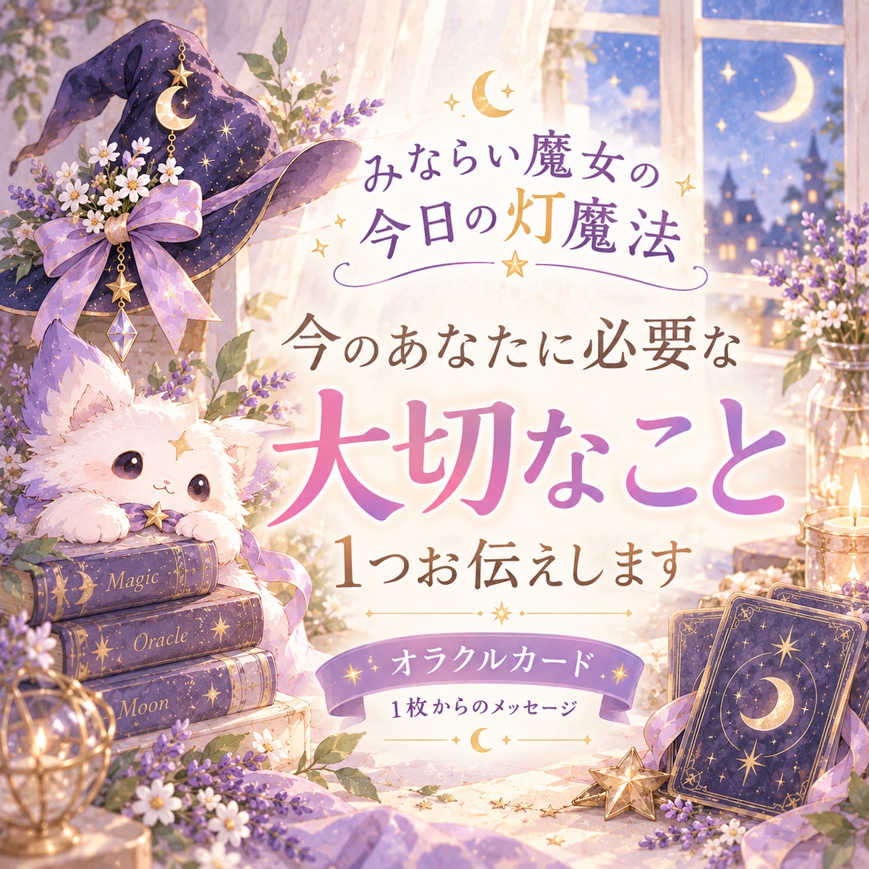 今のあなたに必要な「大切なこと」を1つ届けます オラクルカード1枚から、心に残るメッセージとやさしいヒントを イメージ1