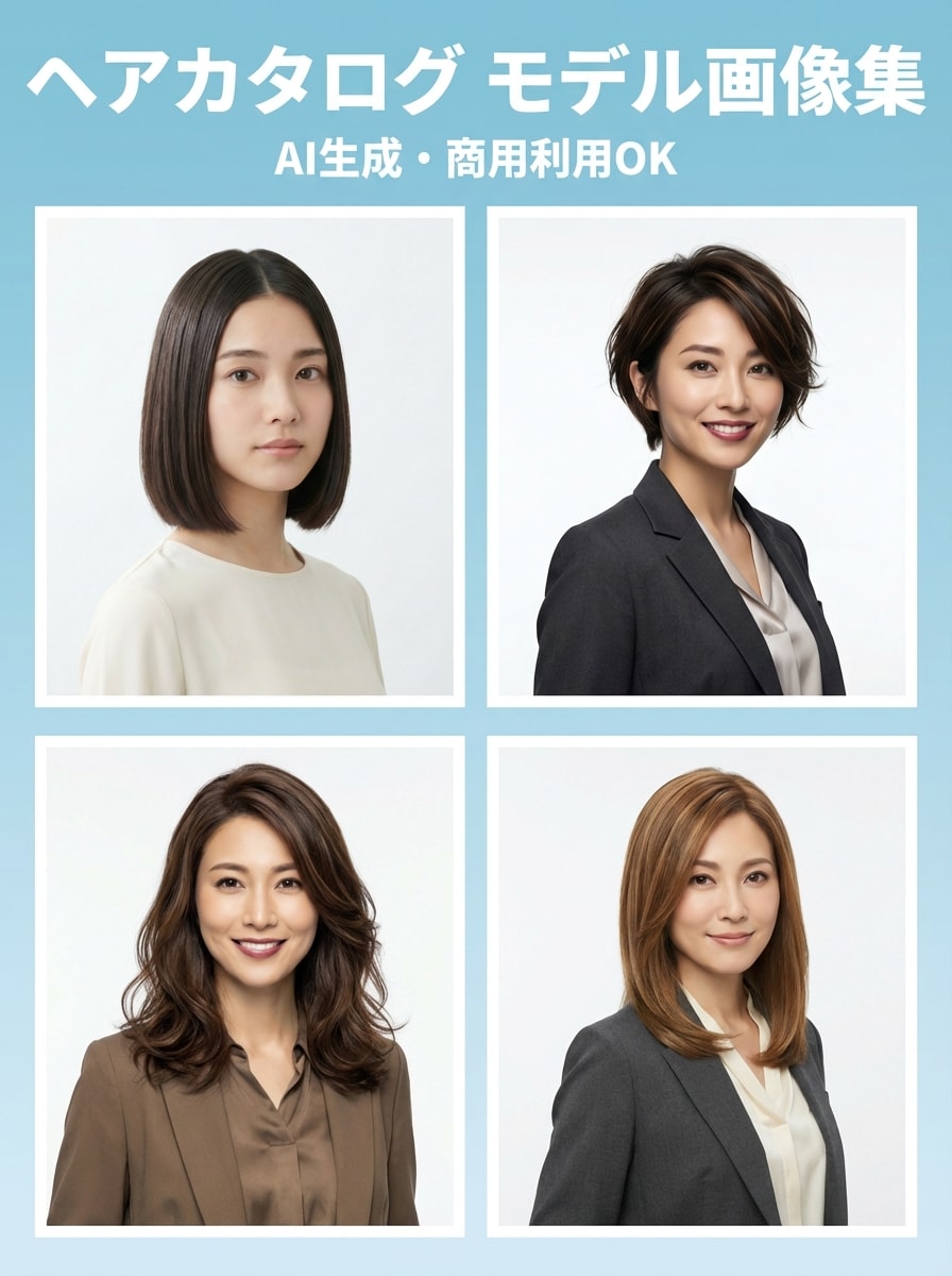 モデルドタキャン当日対応！ヘアモデル画像作成します 業界最安級！撮影予定日当日でも24時間以内に納品可能 イメージ5