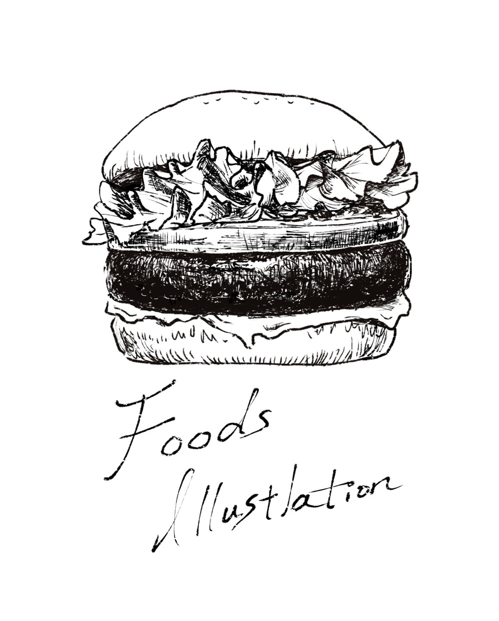 リアルタッチの食べ物の線画イラストを製作いたします 挿し絵・POP・メニュー等、用途様々な美味しそうなイラスト イメージ3