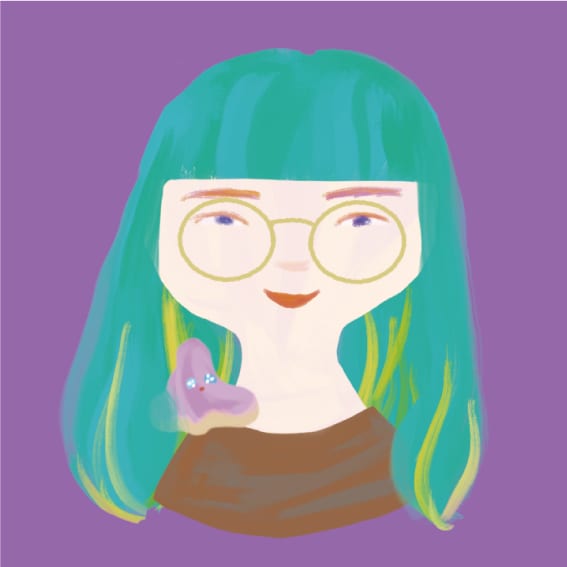 謎のマスコット付き？？ゆるい似顔絵を描きます 脱力な絵の具タッチの似顔絵です。肩に謎の妖精がついてきます。 イメージ4