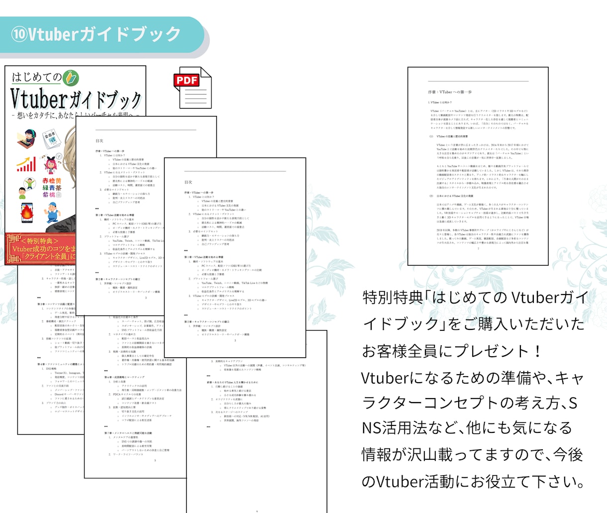 高品質‼Vtuber向けLive2Dモデル承ります 特別特典「はじめてのVtuberガイドブック」付き イメージ10