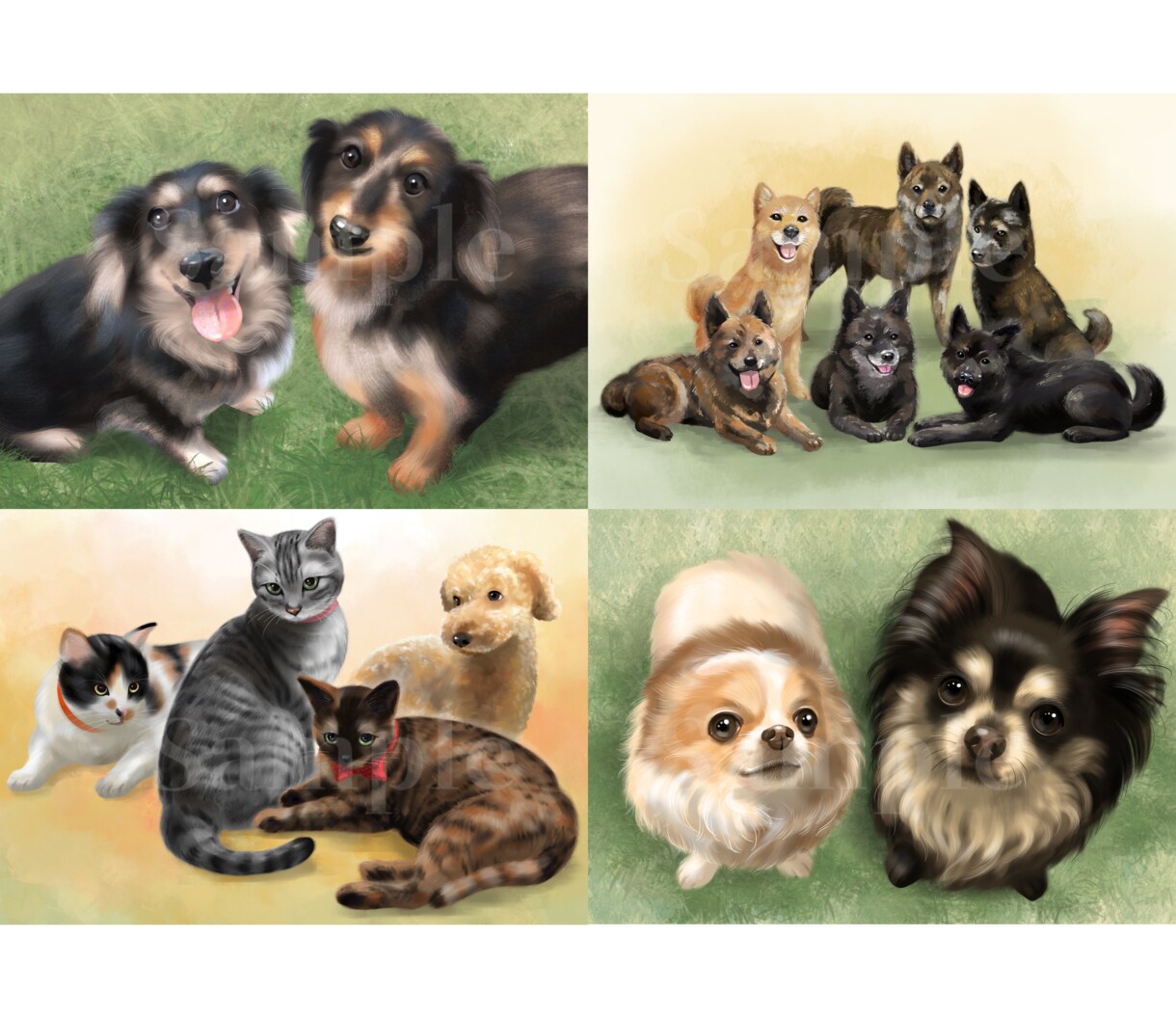 リアルなタッチでペット・動物の似顔絵を描きます ★印刷対応可能！★暖かな気持ちになる素敵なイラストをお届け イメージ9