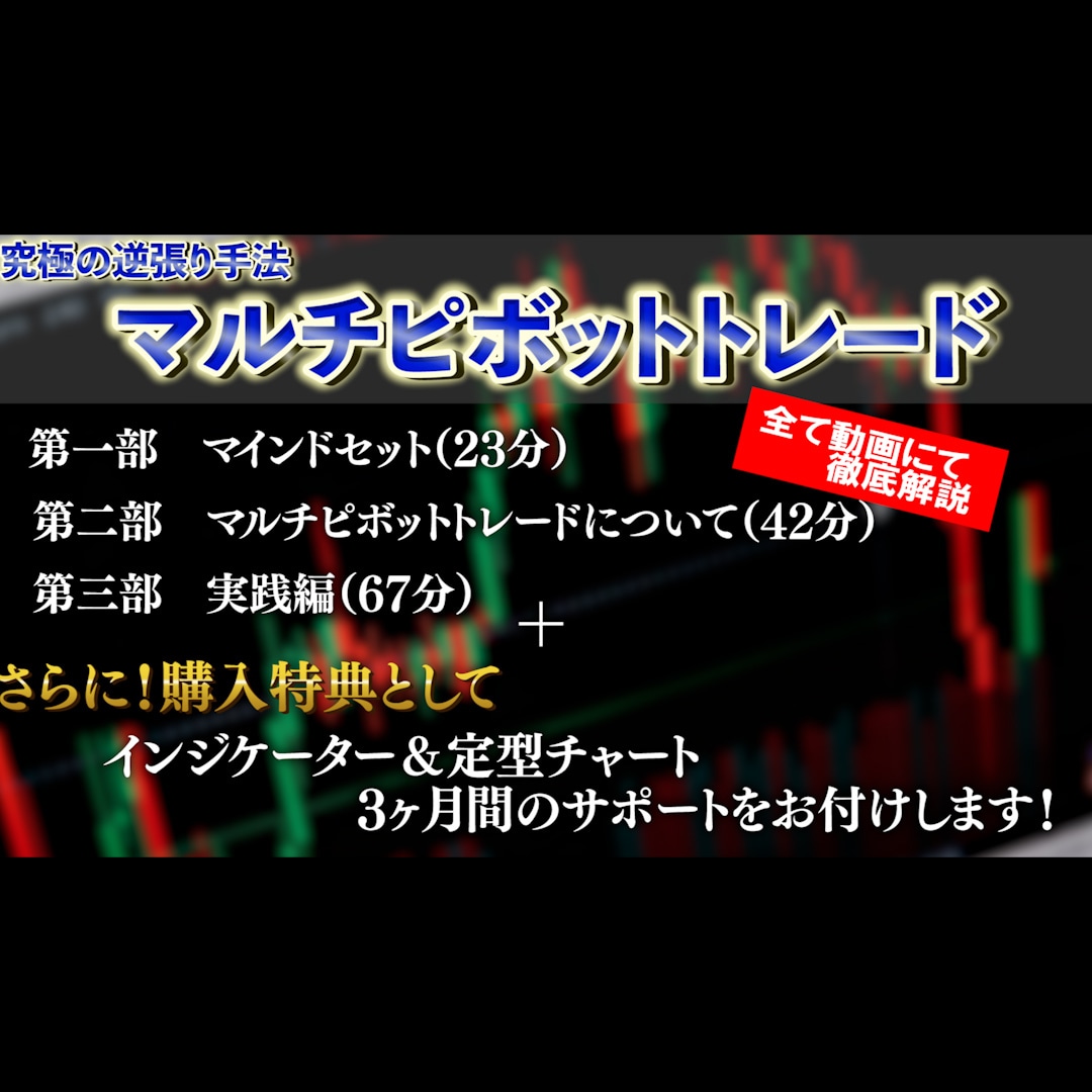 2000万円負けて辿り着いた究極のFX手法教えます これであなたも専業に！手法、資金管理その他全てを動画にて解説 イメージ3