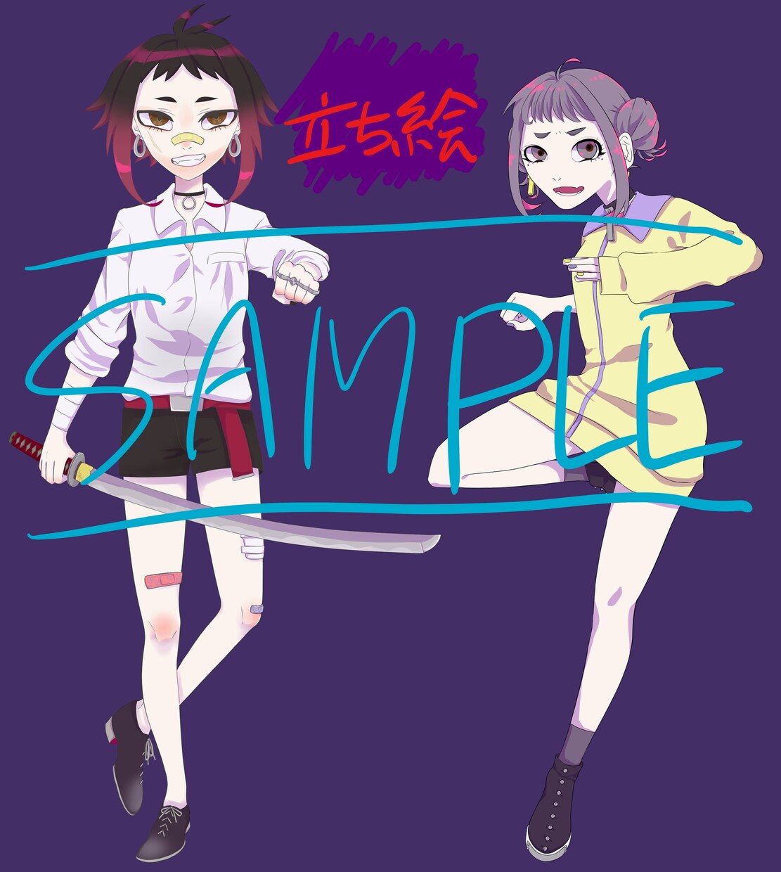 TRPGや自作ゲームの立ち絵お描きします 個性的なオリジナルイラストで貴方の創作キャラをイラスト化！ イメージ5