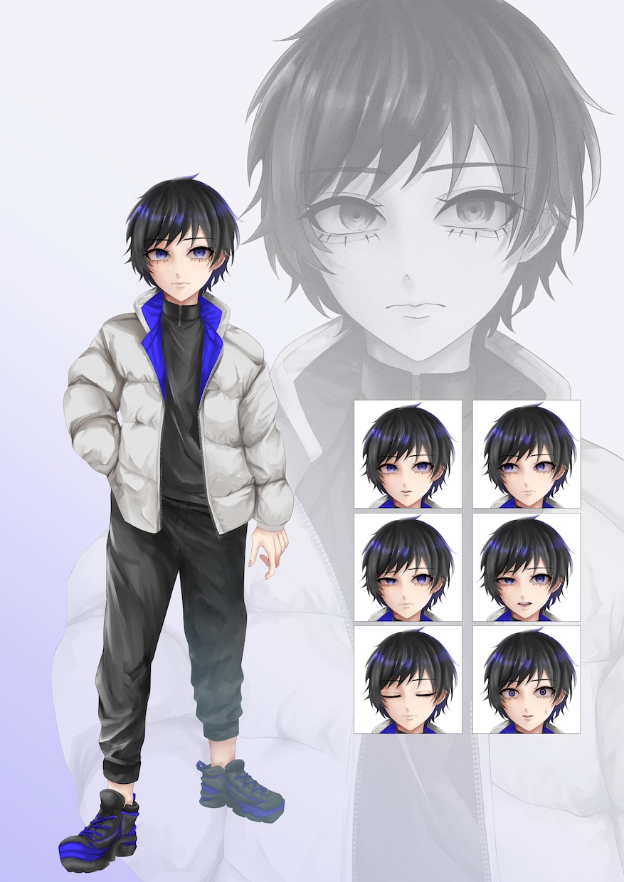 キャラクターデザイン、立ち絵を制作します 個人･企業問わず！活動者、創作者様のサポートさせて頂きます！ イメージ1