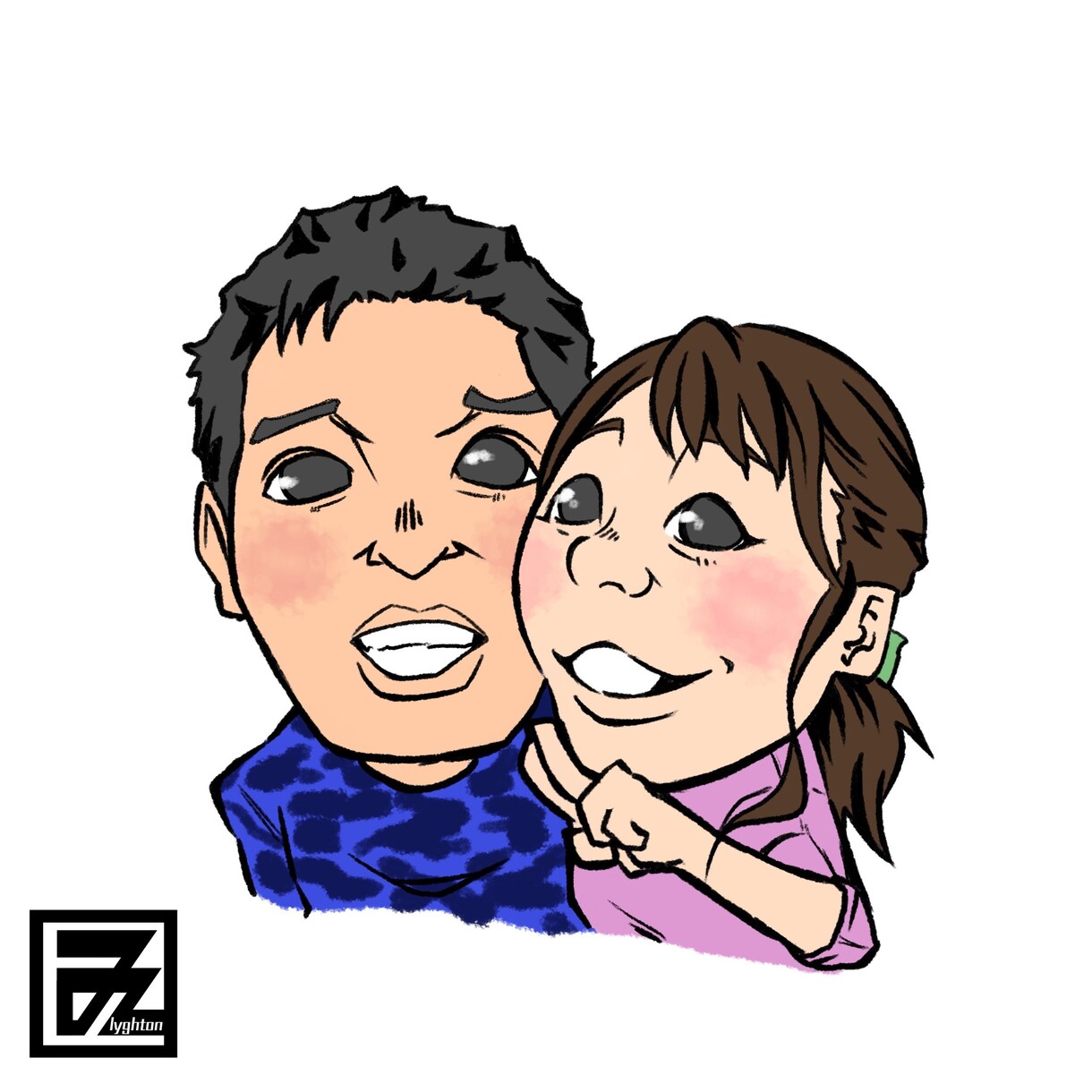 アイコン等に使えるあなたのイメージを似顔絵にします あなたの個性をアイコンにして表現！ イメージ5