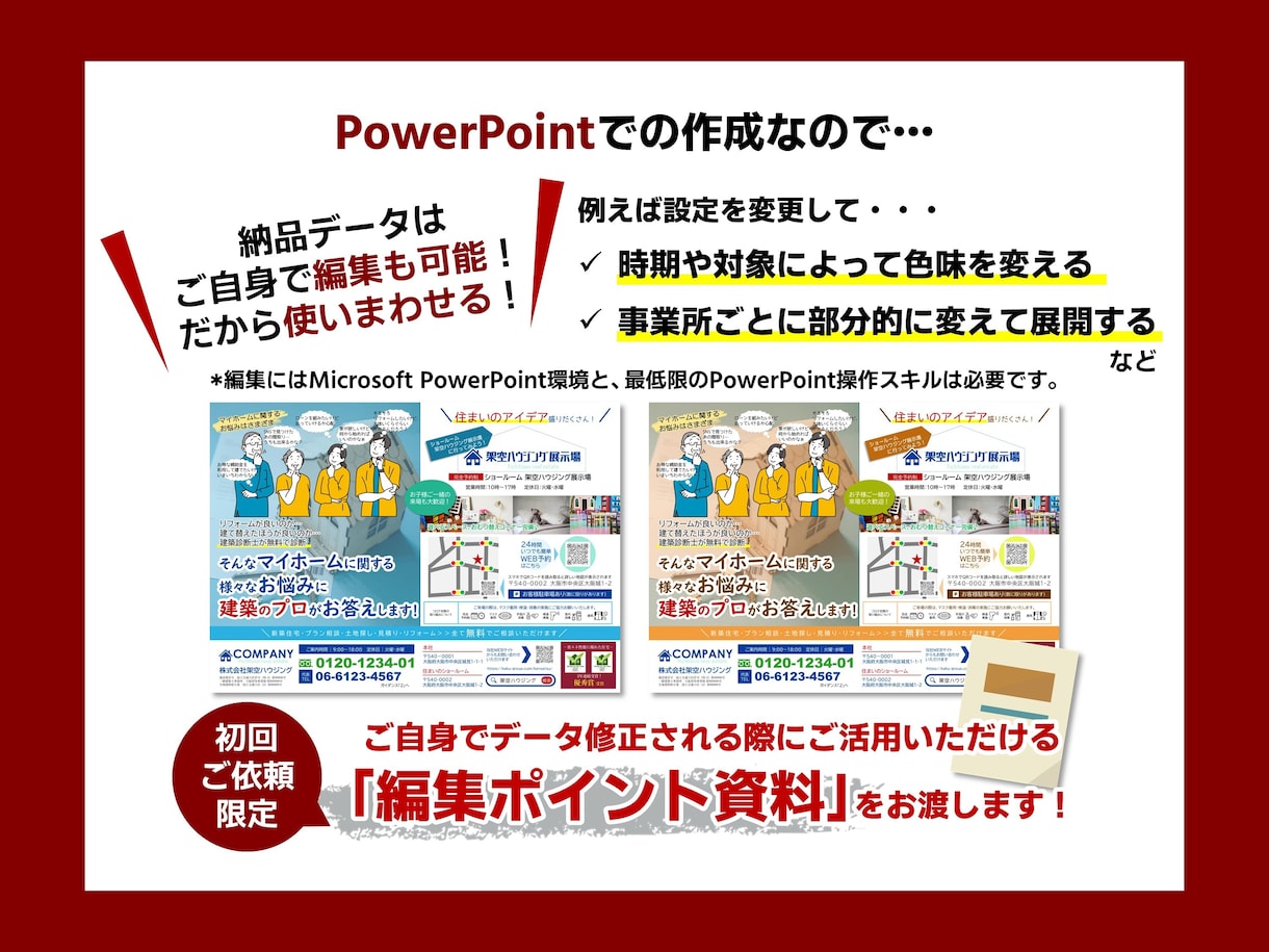 情報整理で伝わる！自分でも直せる！チラシ制作します パワポでここまでできるの？伝わるデザインで仕上げます！ イメージ3