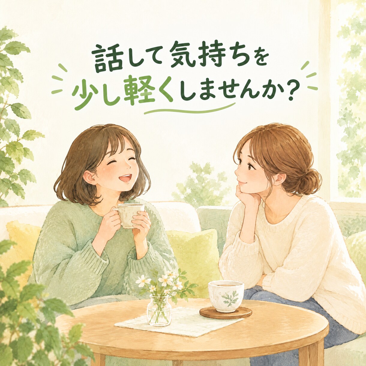 愚痴や悩みを否定せずにじっくり聴きます 誰かに話したい気持ちを安心して受け止めます イメージ3
