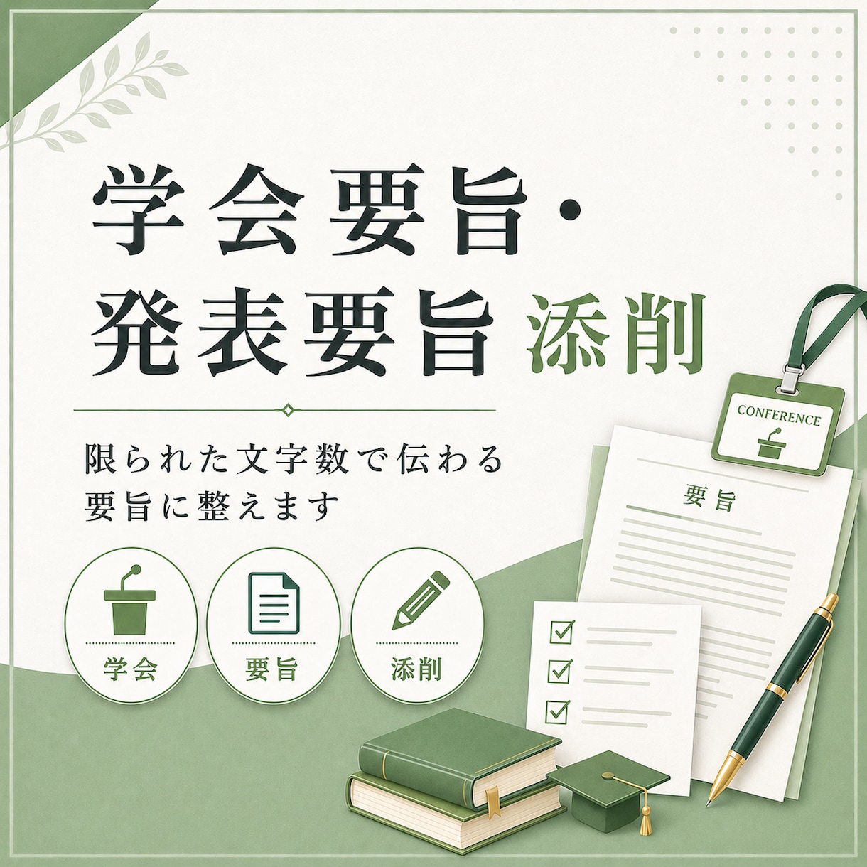 理系の学会要旨・発表要旨を添削します 学会発表経験をもとに、研究内容が伝わる要旨に整えます イメージ1