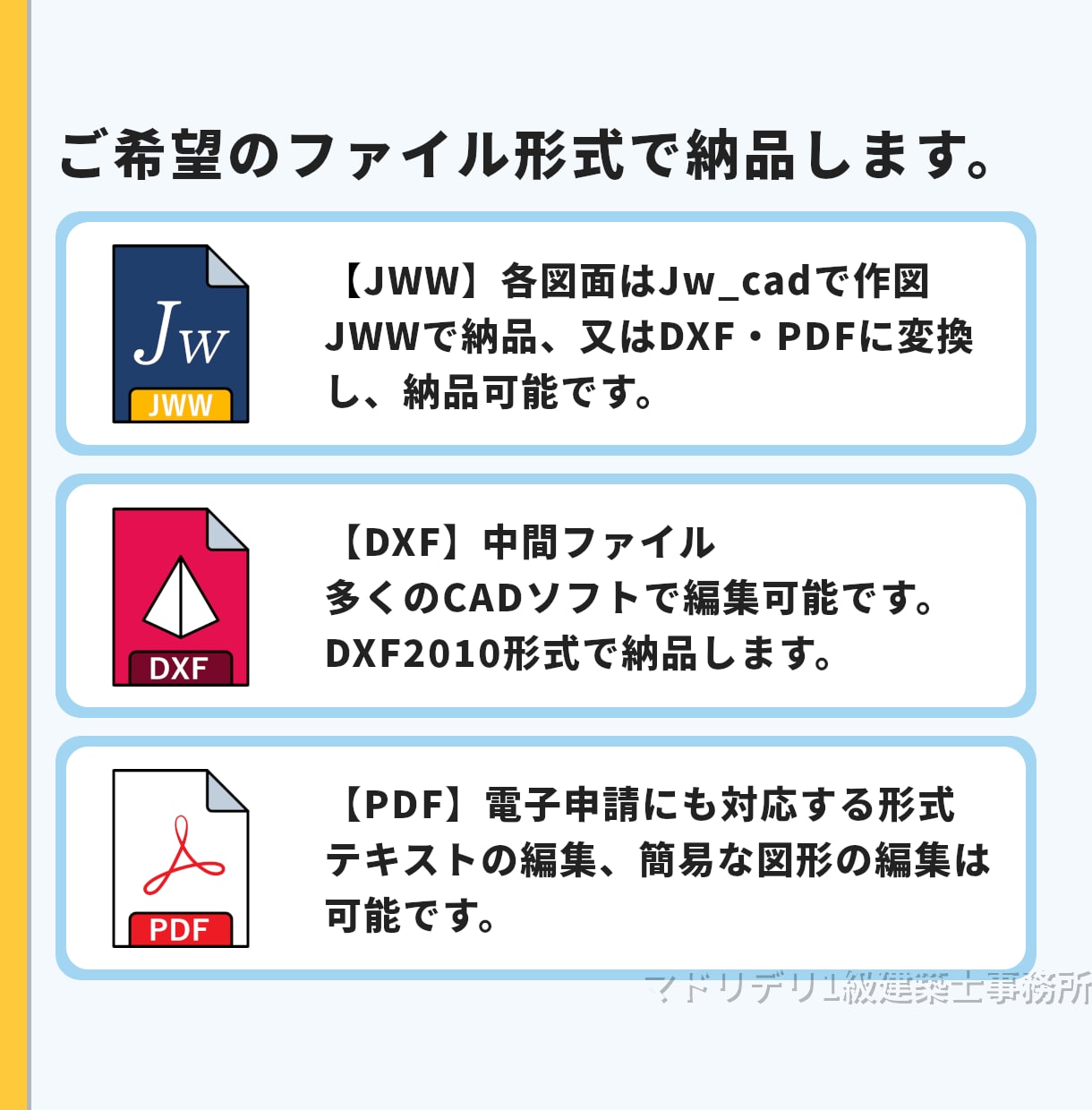 確認申請図一式サポート｜検査機関指摘にも対応します 設計事務所が【コミュニケーションを大切に】済証取得をサポート イメージ4