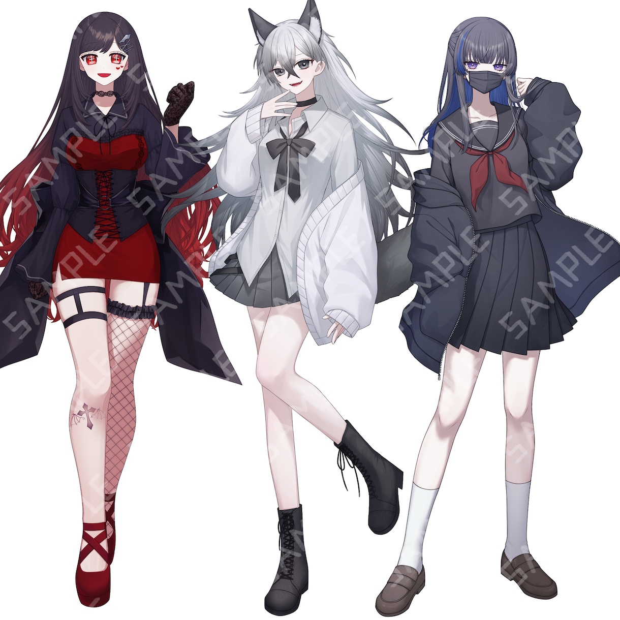 立ち絵お描きします trpgや動画などにお使いいただける立ち絵を制作いまします！ イメージ8