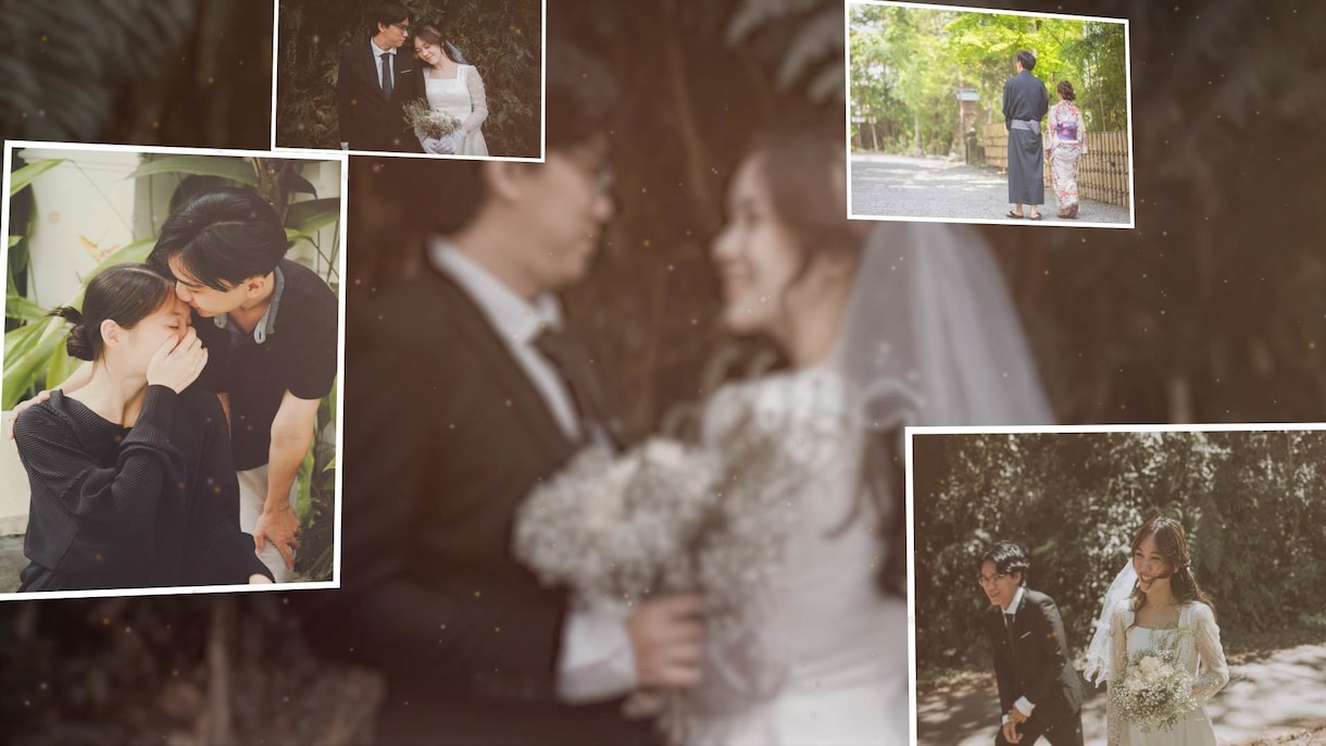 フィルム風｜結婚式プロフィールムービー制作します 高クオリティーなムービーでお二人の結婚式を感動に包み込みます イメージ8