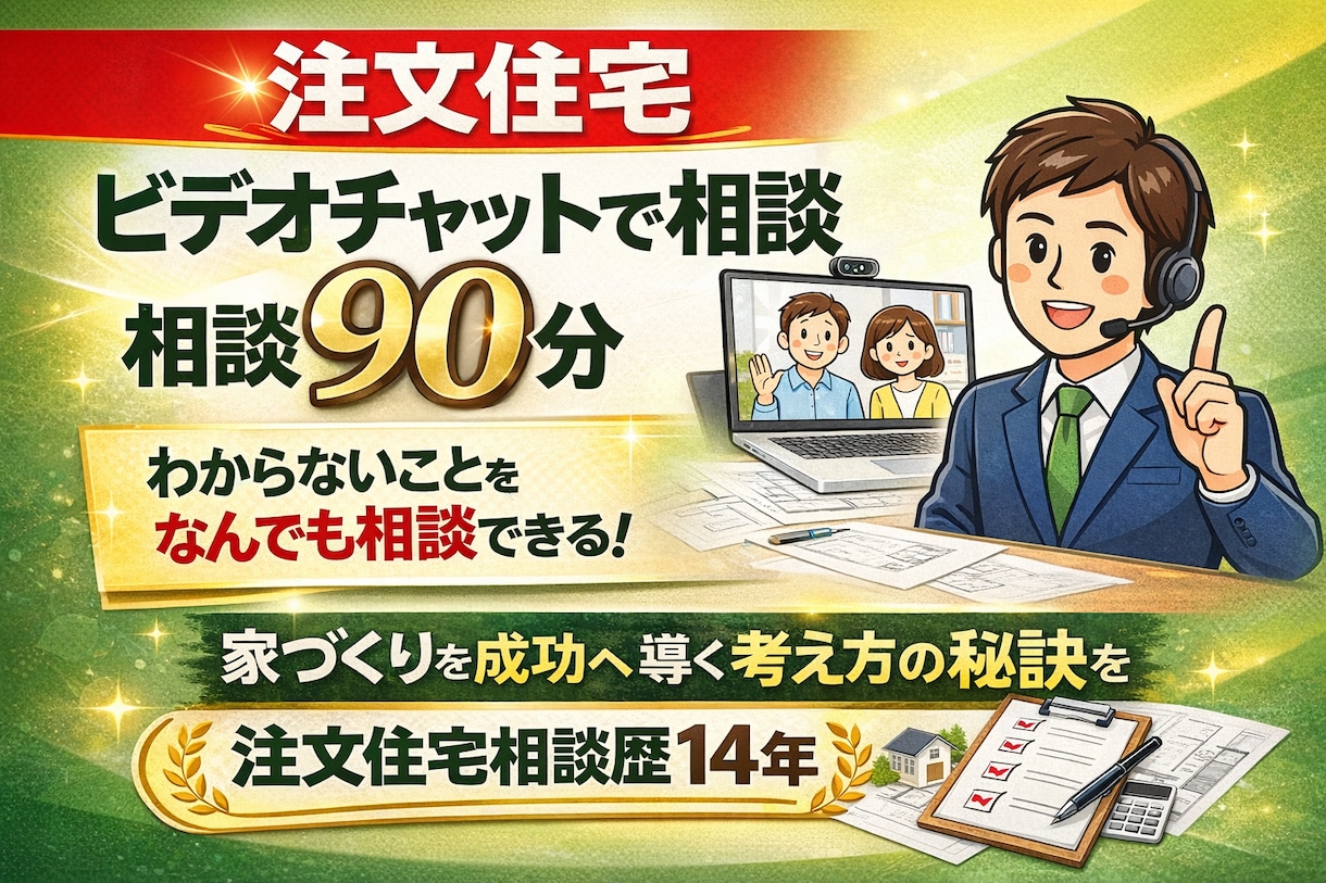 注文住宅で後悔しない家づくり14年のプロが教えます 建築会社選び・家づくりの順番を第三者目線でアドバイス イメージ1