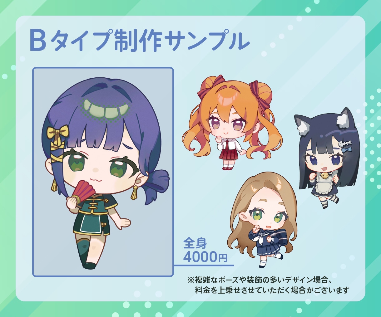 ポップでかわいいミニキャライラストを制作します 配信・動画・グッズ・アイコンなどに。商用利用相談可能！ イメージ4